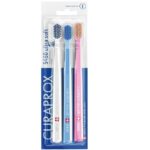 Set din 3 periuțe de dinți Curaprox 5460 CS Ultra Soft