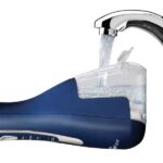 Irigator bucal portabil Waterpik WP-583, Albastru - imagine 4