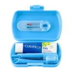 Set Travel Curaprox Kids - Set complet de Igienă orală pentru copii, Albastru