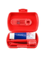 Set Travel Curaprox Kids - Set complet de Igienă orală pentru copii, Roșu