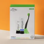 Kit complet de igienă orală Promis.Care - pastă naturală, periuță, suport și gel antiplacă