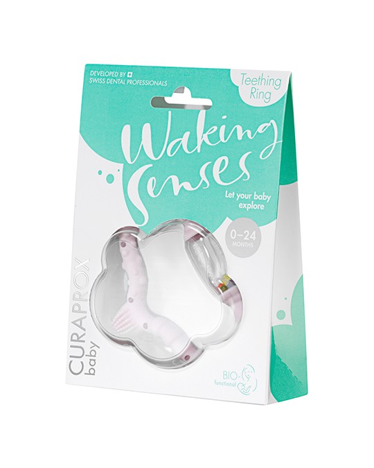 teething-ring-pink.jpg CURAPROX INEL DENTIȚIE ROZ - imagine 1